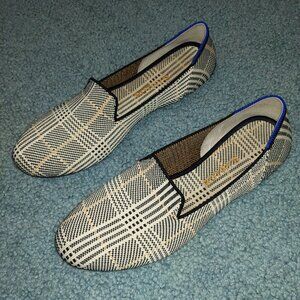 Rothy's Loafer ivory glen plaid